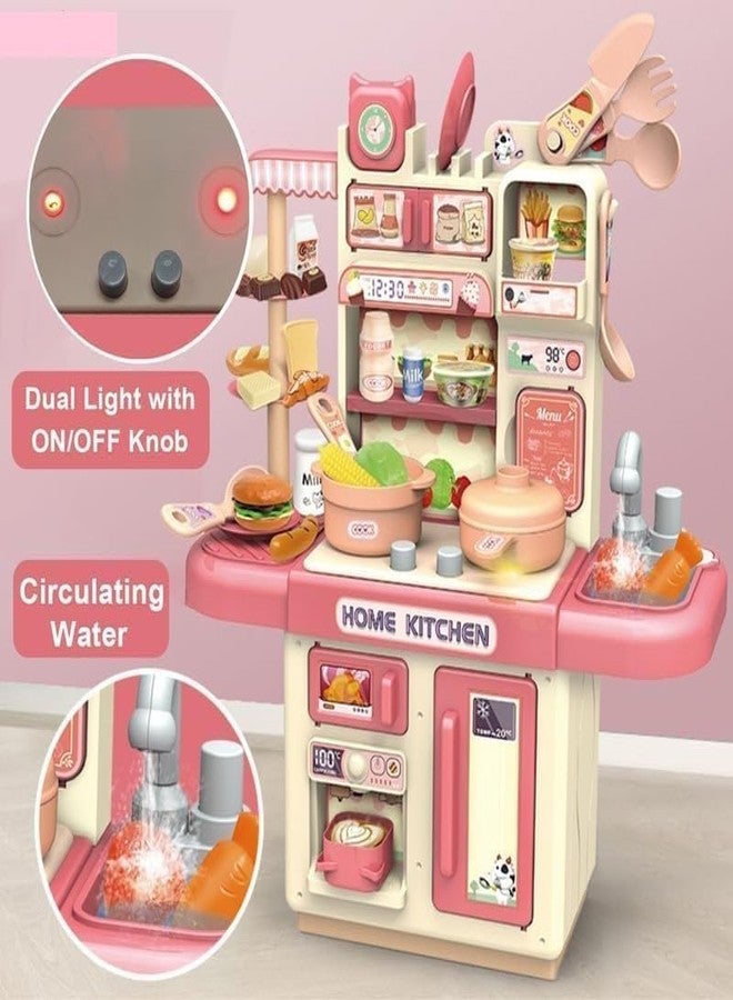 EXOMOON Playing Home Kitchen Set, Interactive Cooking Pretend Play Set for Kids, Includes Mini Utensils, Realistic Kitchen Toys, Toy for Imaginative Play -Multicolor - Image 4